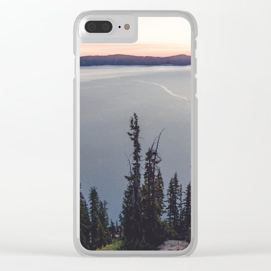 Lakeside Sunrise Clear iPhone Case