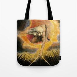 The Ancient Of Days Painting William Blake Tote Bag