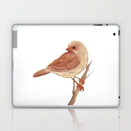 light brown colored bird, digital painting Laptop Skin