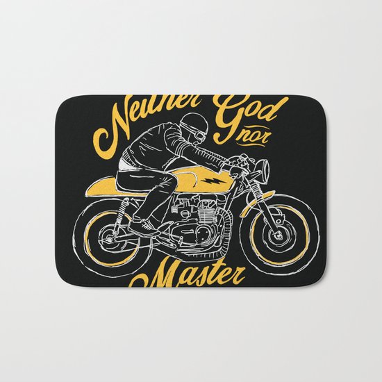 Neither God nor Master Bath Mat