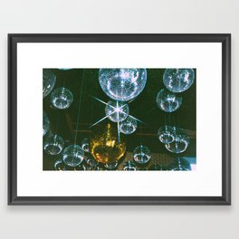 Disco Ball Ceiling Framed Art Print