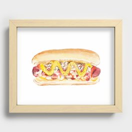 New York Style Hot Dog Recessed Framed Print