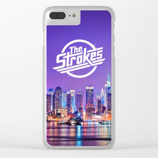 The Strokes Logo New York Night Clear iPhone Case
