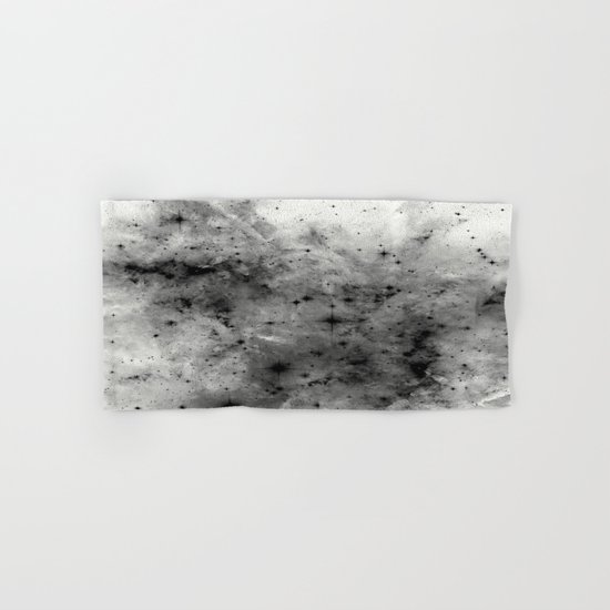 Space Without Colour - Black And White Painting Hand & Bath Towel