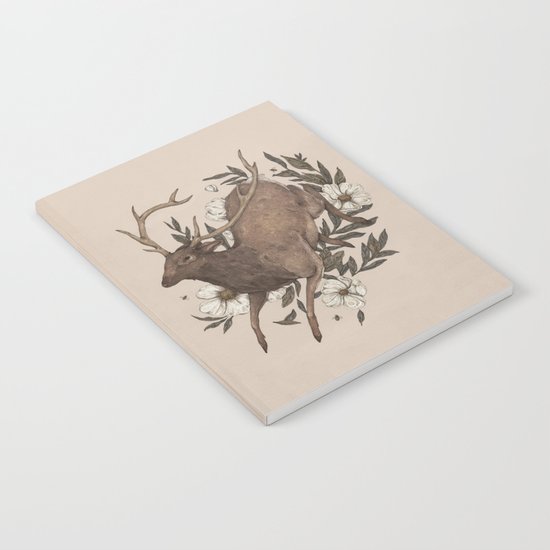 Floral Elk Notebook