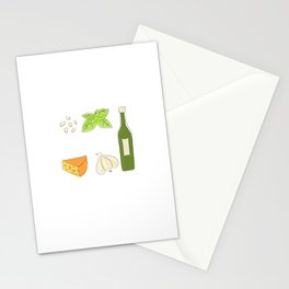 My Pesto Is The Besto Motive for a Spaghetti Lover Stationery Cards