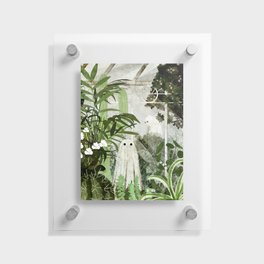 There's A Ghost in the Greenhouse Again Floating Acrylic Print