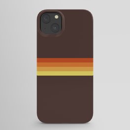 Abstract Sunrise Stripes Tecumbalam iPhone Case | Stripy, Brown, Masculine, Belted, Brindled, Fall, Pattern, Sportive, Graphicdesign, Sporty 