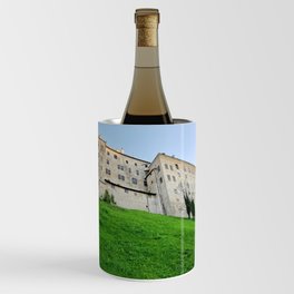 Old Stone Building on Green Grass Wine Chiller