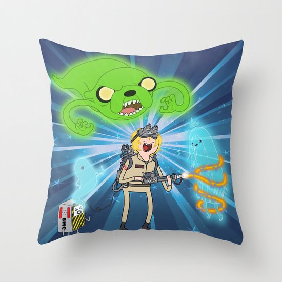 Ghostbusting Time Throw Pillow