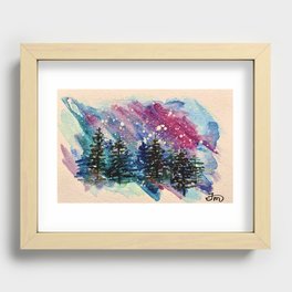 Winter forest  Recessed Framed Print