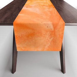 orange pattern Table Runner