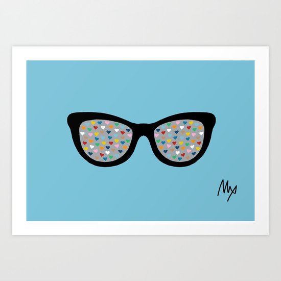 Heart Eyes Art Print