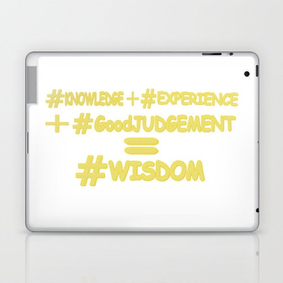 "WISDOM EQUATION" Cute Expression Design. Buy Now Laptop & iPad Skin