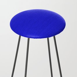Cobalt Blue Heritage Hand Woven Cloth Counter Stool