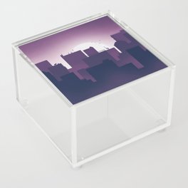 City Living - Purple Cityscape Acrylic Box
