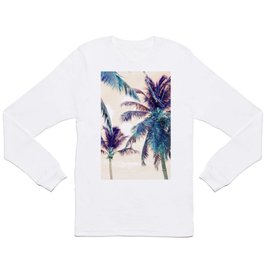 Summer Palm Trees Beach Dream #1 #tropical #wall #art #society6 Long Sleeve T-shirt