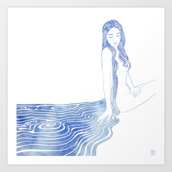 Water Nymph XCV Art Print
