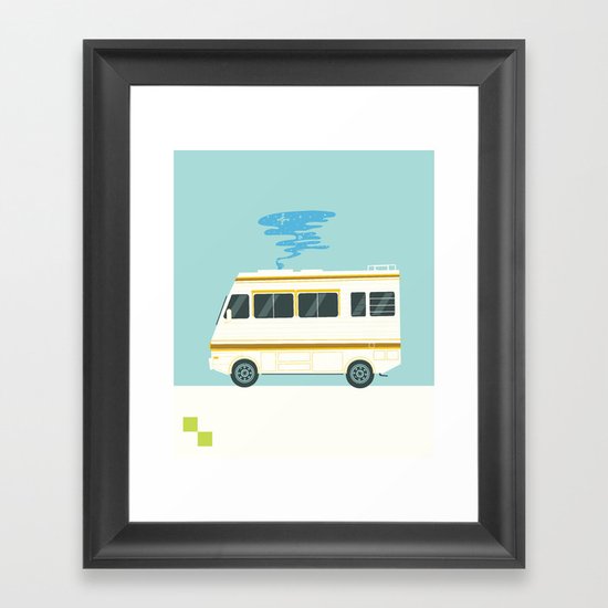 A Badly Broken RV Framed Art Print