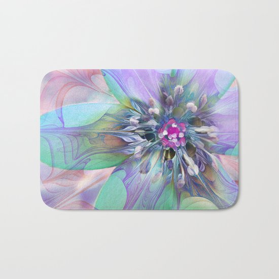 Fractal in Flower Bath Mat