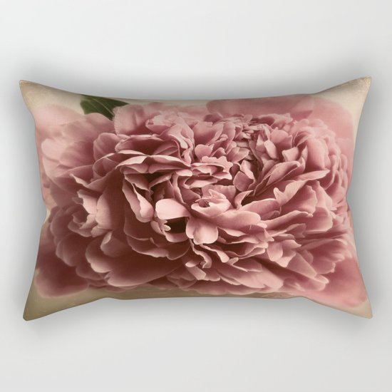 Shabby Peony Rectangular Pillow
