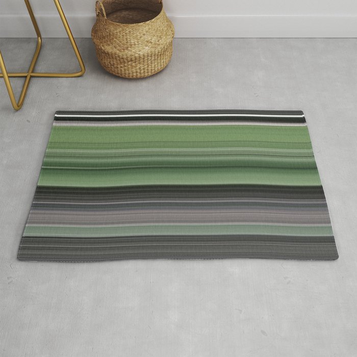 Olive green and grey Rug