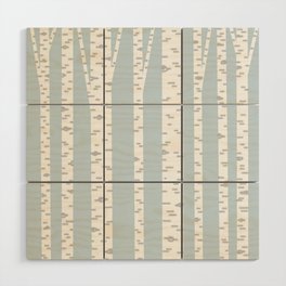 Minimalist Birch Trees by Amanda Laurel Atkins Wood Wall Art
