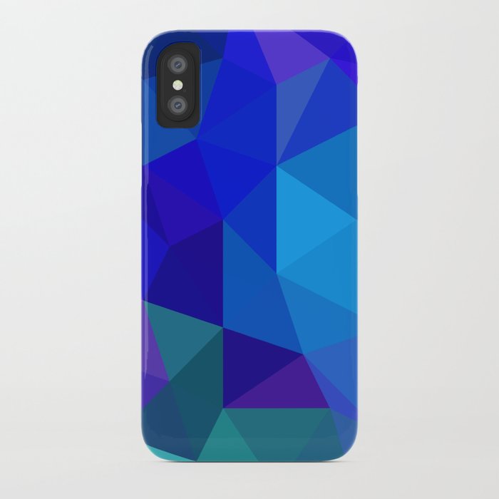 Sapphire Low Poly iPhone Case