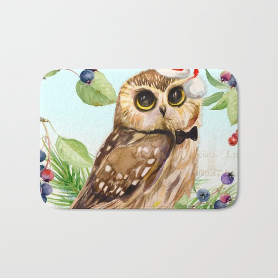 Winter animal #1 Bath Mat