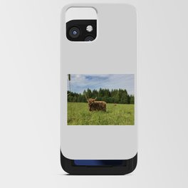 Fluffy Highland Cattle Cow 1181 iPhone Card Case
