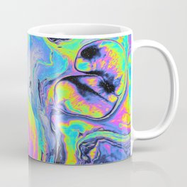 Psychedelic Blacken Multicolored Liquid Marble Pattern - Gift for Melodic Art Lovers Mug
