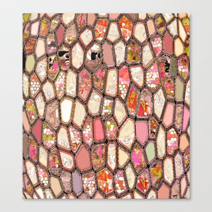 Cells in Pink Canvas Print