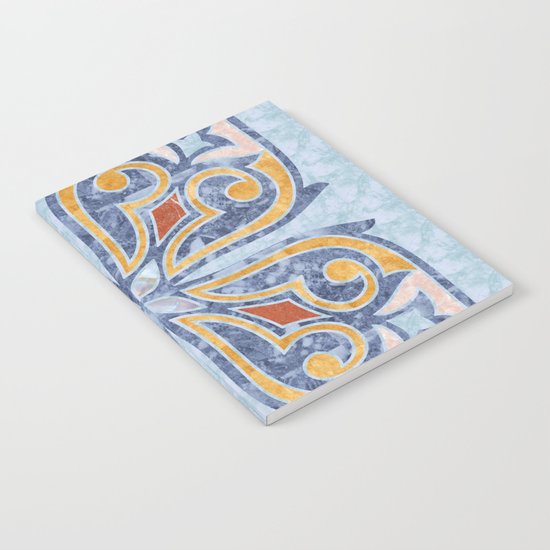 Blue Oriental Tile 04 Notebook