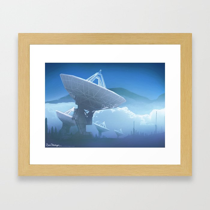 SETI communication with the stars Framed Art Print