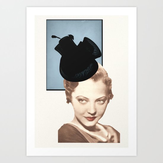 Hat Lady Art Print