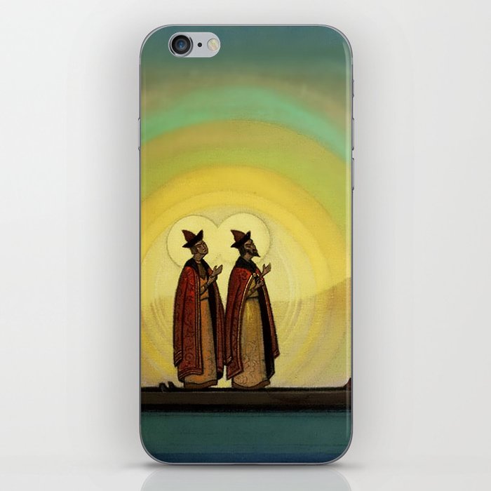 “Boris and Gleb” by Nicholas Roerich iPhone Skin