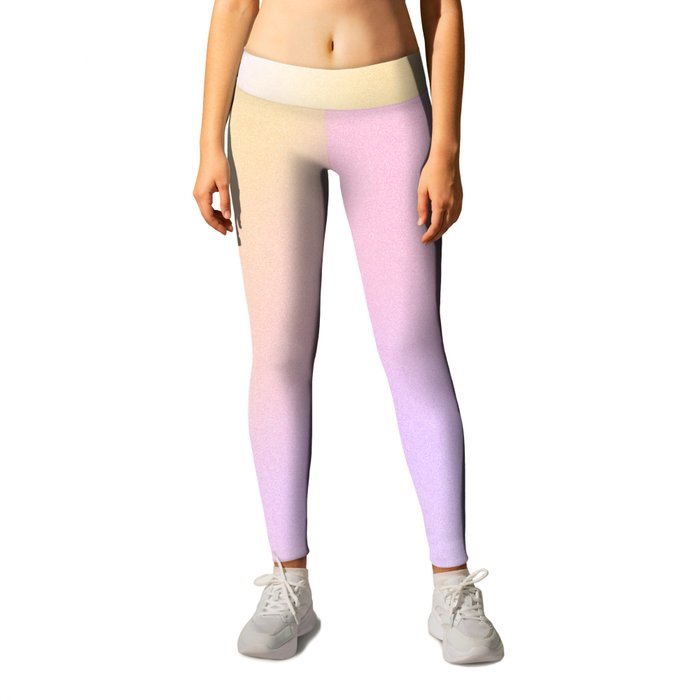 AURA | Bloom | Feminine Positive Energy | Pastel Gradient Mesh Art Leggings