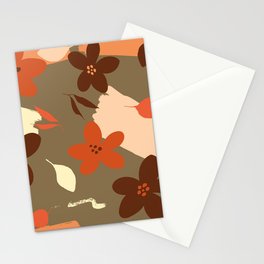Abstract Flower Pattern 42 Stationery Card