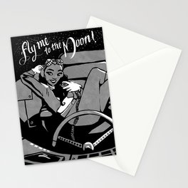Fly Me To The Moon!  Stationery Card