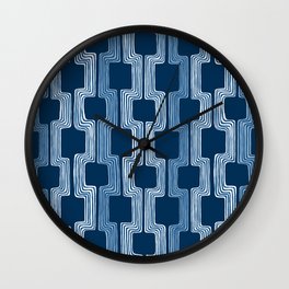 blue line Wall Clock