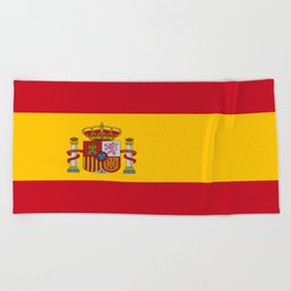 Flag of spain-spain,flag,flag of spain,espana,spanish,espanol,Castellano,Madrid,Barcelona, Beach Towel