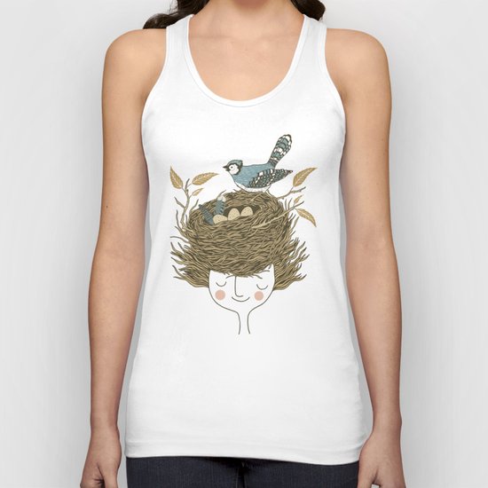 Bird Hair Day Unisex Tank Top