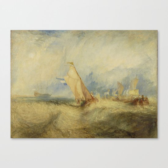 Van Tromp getting a good wetting Canvas Print