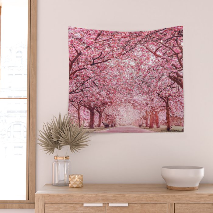 Cherry blossom online wall tapestry