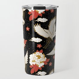 Japanese Cranes Travel Mug