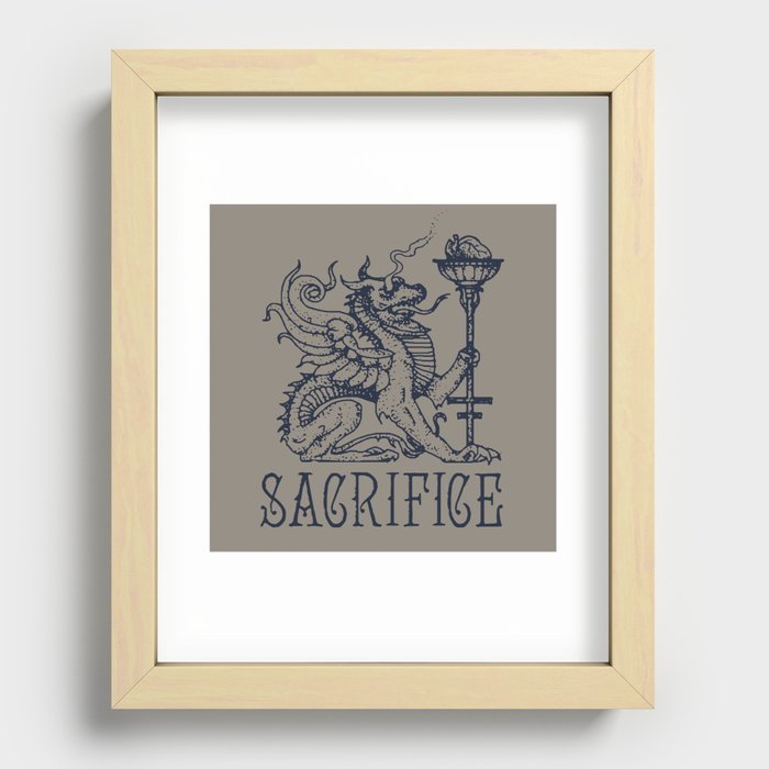 Sacrifice Recessed Framed Print