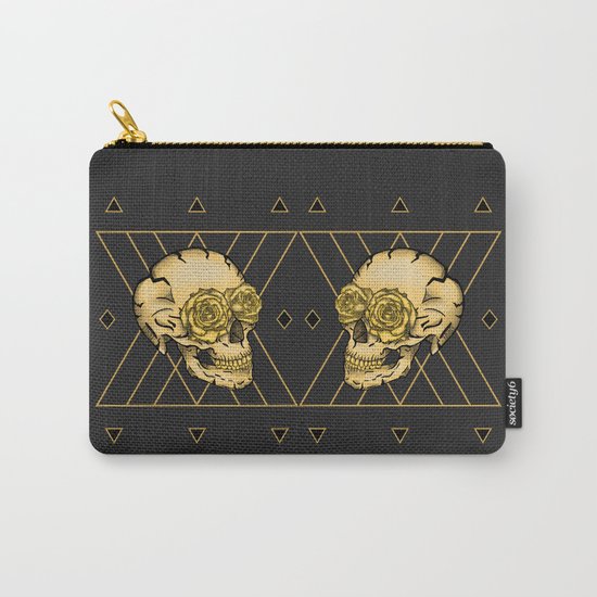Golden Skull composition Carry-All Pouch