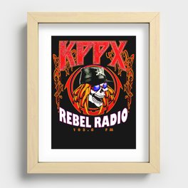 kppx rebel radio Airheads inspired t shirt Recessed Framed Print