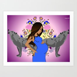 Wolf Clan Art Print | Graphicdesign, Nature, Animal, People 