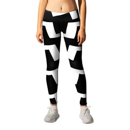 Abstract geometric pattern - black and white. Leggings